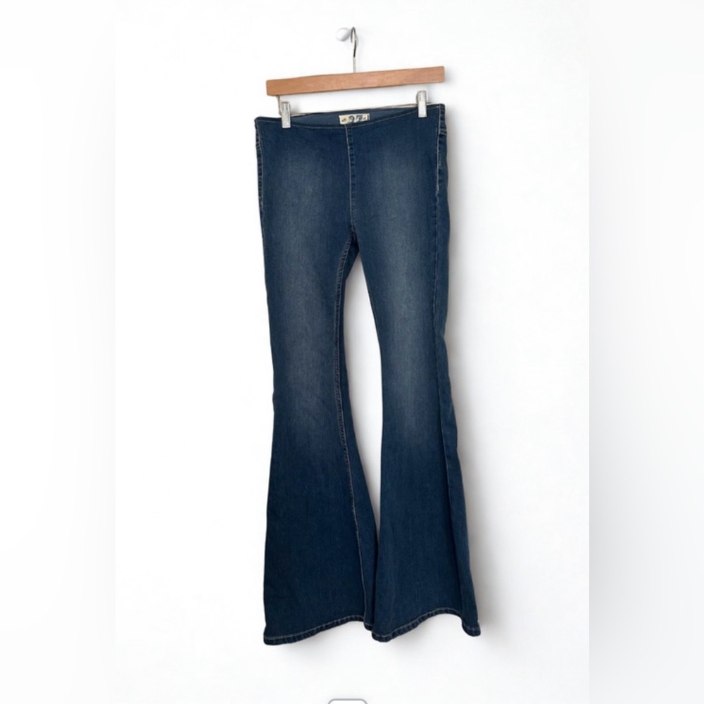 We The Free Dark Blue Flare Jeans